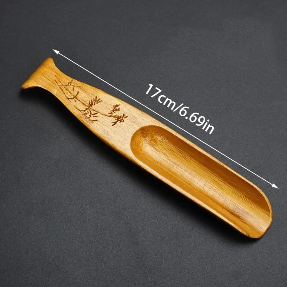 New Portable Tea Scoop Chinese Retro Style Spoon Accessories Teaspoon Kongfu Tea Delicate Natural Bamboo Tea Shovel