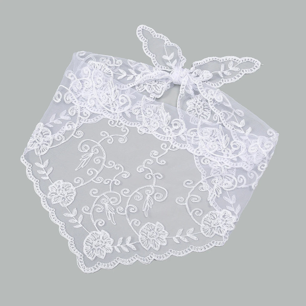 Fashion Ins Lace Hair Scarf Women Retro Triangle Hair Bands Vintage Triangular Headscarf Girls Elegant Headwear Hair Accessories