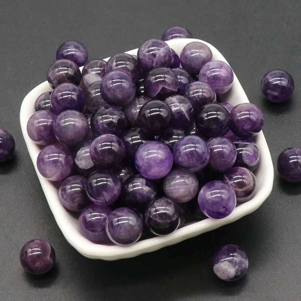 12MM Lapis Lazuli Round Beads for DIY Making Jewelry NO-Drilled Hole Loose Healing Energy Natural Cute Stone Crystal Sphere Ball