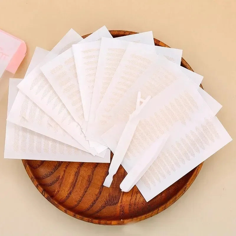 240Pcs/Lot Double Fold Eyelid Tape Sticker Lace Nature Clear Stripe Self-adhesive Natural Eye Makeup Make Up with Tool Wholesale