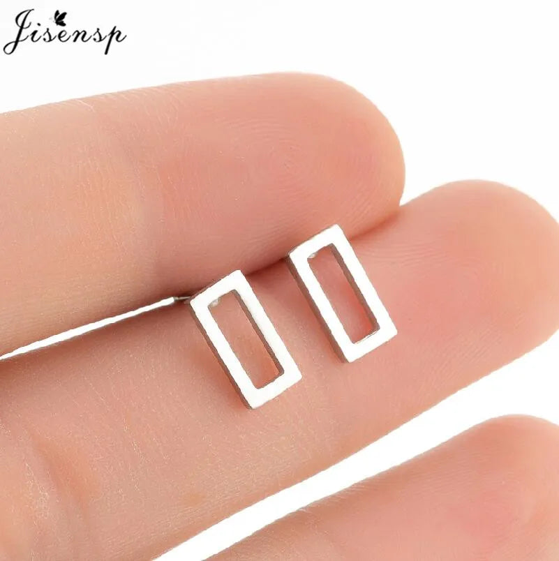 Punk Mini Stainless Steel Earrings for Women Minimalist Spades Gesture Apple Lighter Spider Web Earings Fashion Jewelry brincos