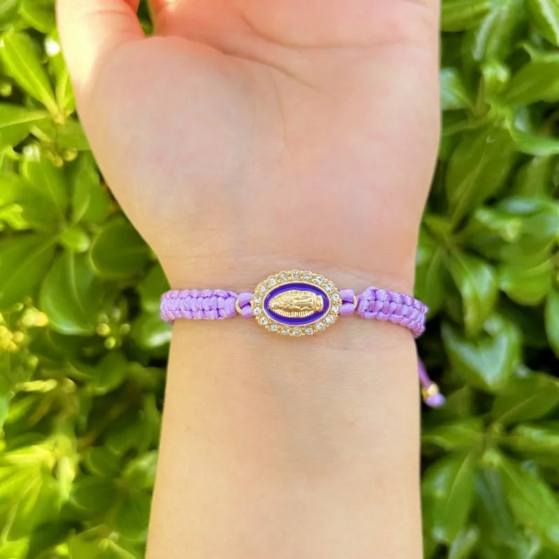 Mexican Religious San Judas Tadeo Jewelry Our Father Of Saint Jude Charm Handmade Rope Chain String Braided Bracelet for Women