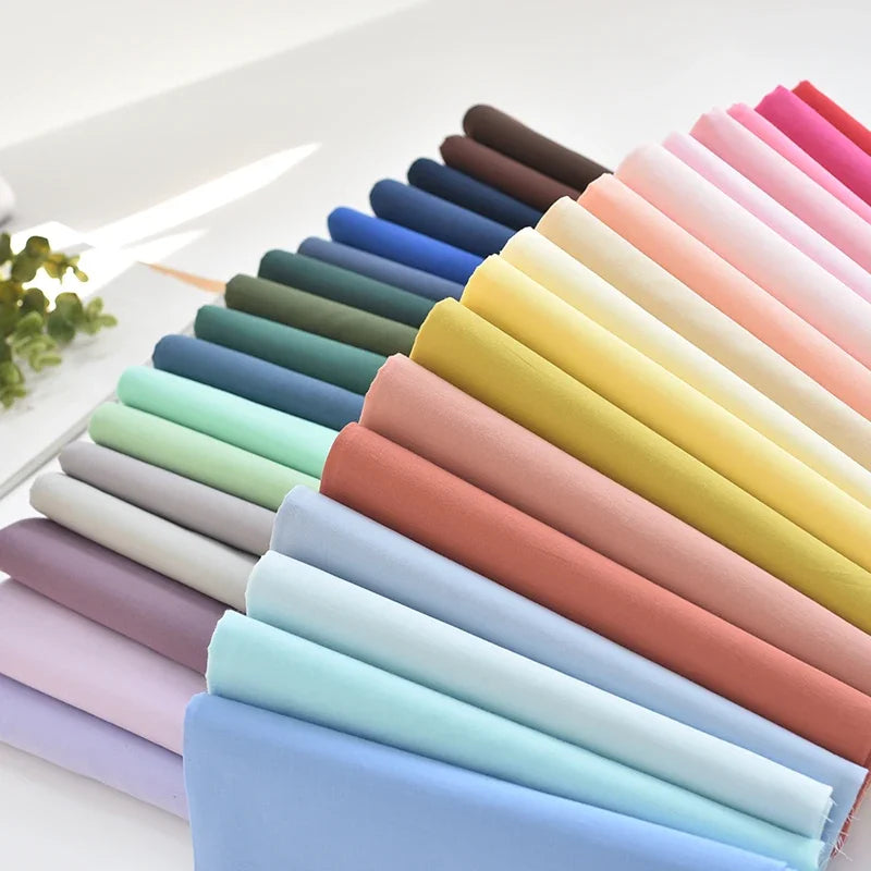 Soft Lined Cloth Fabric for Dresses and Kids' Shirts Cloth, Summer Cotton High-Count Thin 60s, 140x50cm