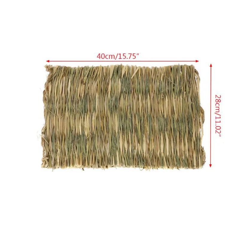 Rabbit Grass Bed Natural Straw Woven House Bunny Chew Nest Tunnel for Hamsters Chinchillas Mice Small Animals F10 22