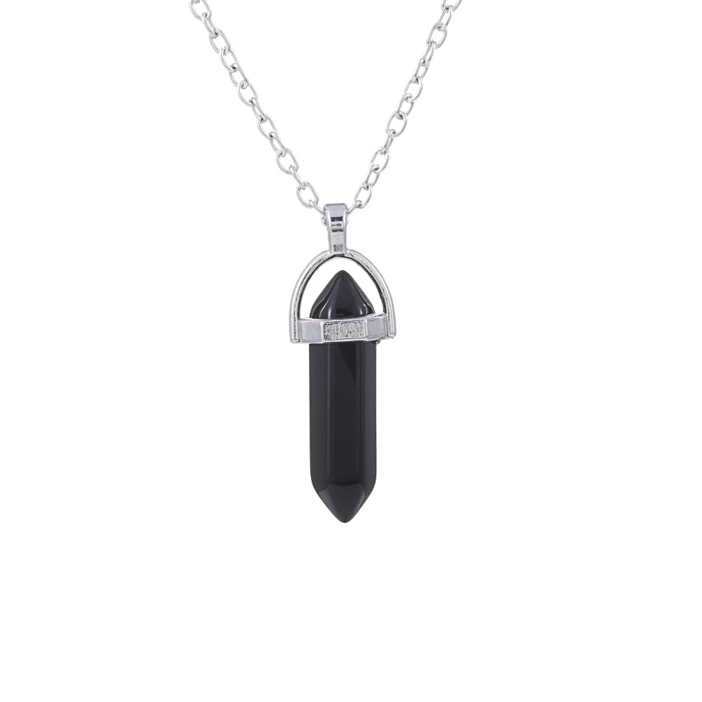 1Pc Irregular Rainbow Stone Natural Crystal Chakra Rock Necklace Golden Plated Quartz Pendant Nice Gift For Lover Friends
