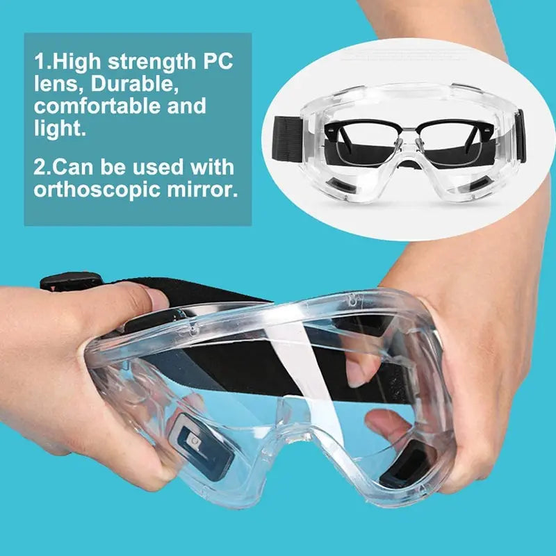 Safety Goggles Anti-Splash Dustproof Work Laboratory Glasses Eye Protection Labor Protection Safety Glasses Clear Lenses