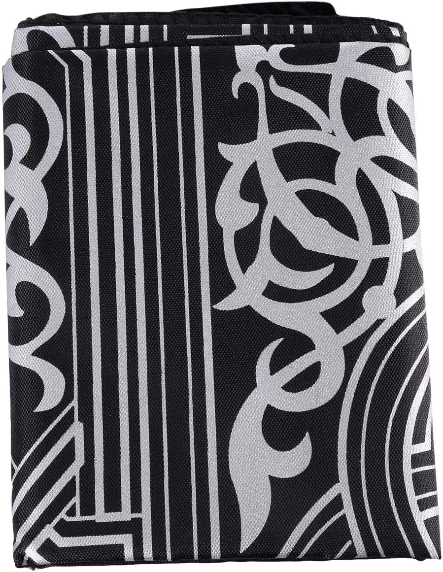 Prayer Rug Polyester Portable Braided Mats Simply Print with Compass In Pouch Travel Home New Style Mat Blanket 100x60cm