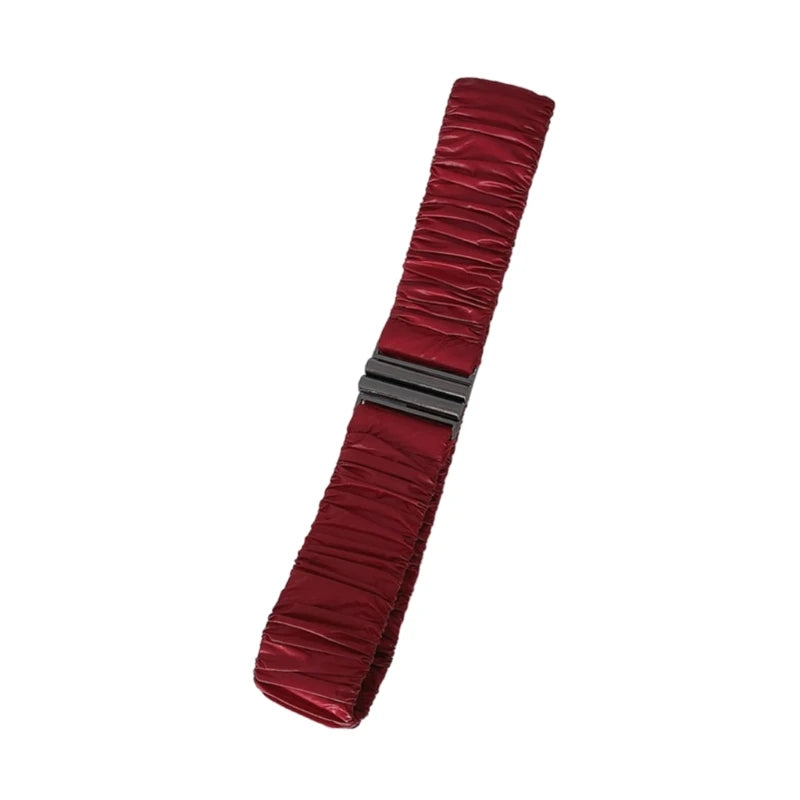 Women Elastic Belt Slim Shaping Girdle Belt Casual Corset Belt Lady Waistband Winter Down Jacket Overcoat Accessories