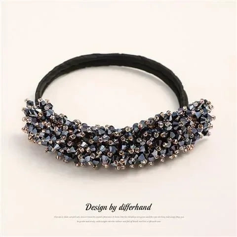 Korean Fashion Crystal Pearl Updo Hair Clips Elegant Braid Hair Barrettes Headwear Girls Women Hair Accessories