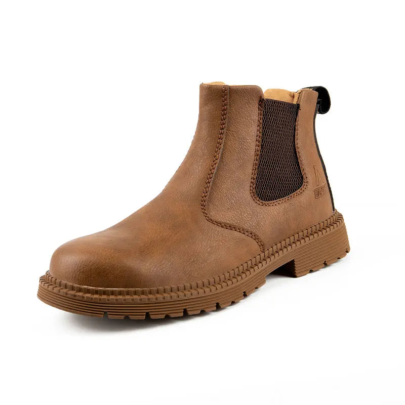 CE Certified Steel Toe Work Shoes Men, Waterproof Anti-Fatigue Insoles, Durable for Landscaping Road Construction Crews