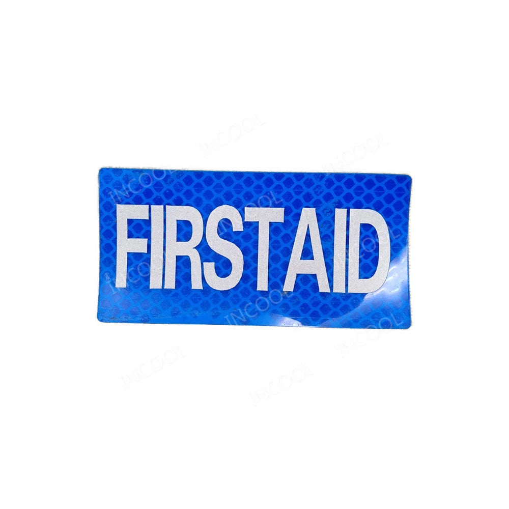 PRESS MEDIA INSTRUCTOR Doctor Nurse First Aid Staff IR Infrared Reflective Glow In Dark Patches Appliqued Embroidered Badges