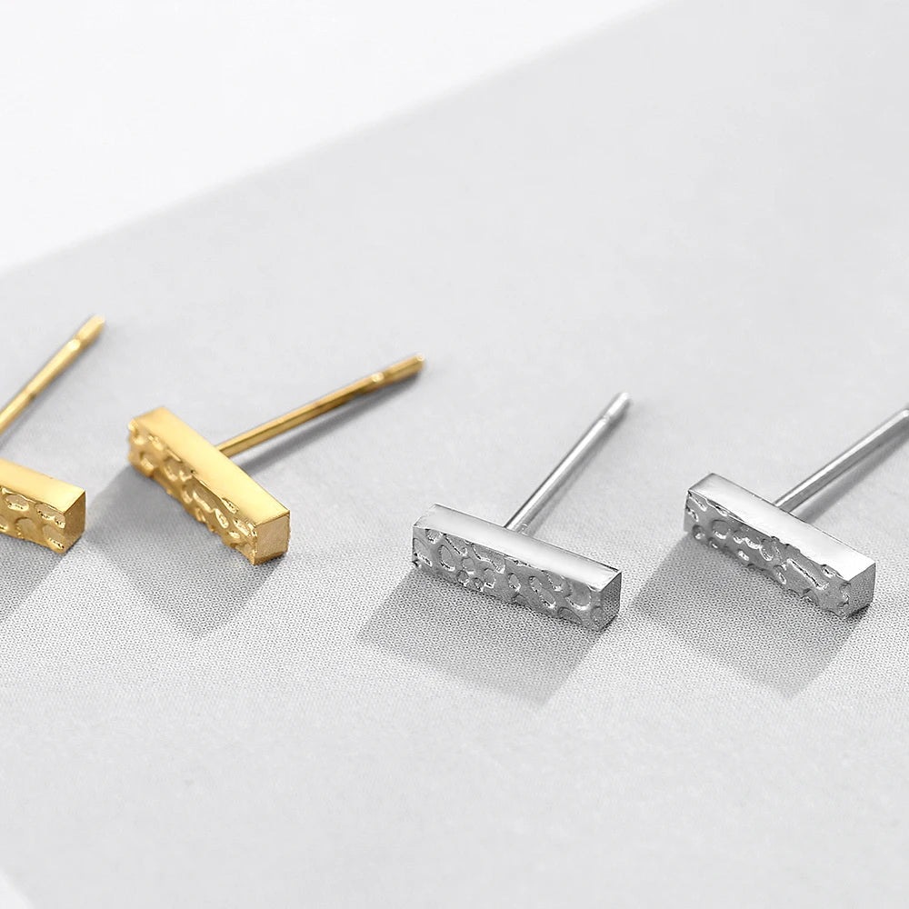 e-Manco Stainless Steel Stud Earrings for Women Korean Small Earings Fashion Jewelry Minimalist Women Earrings Stud Wholesale