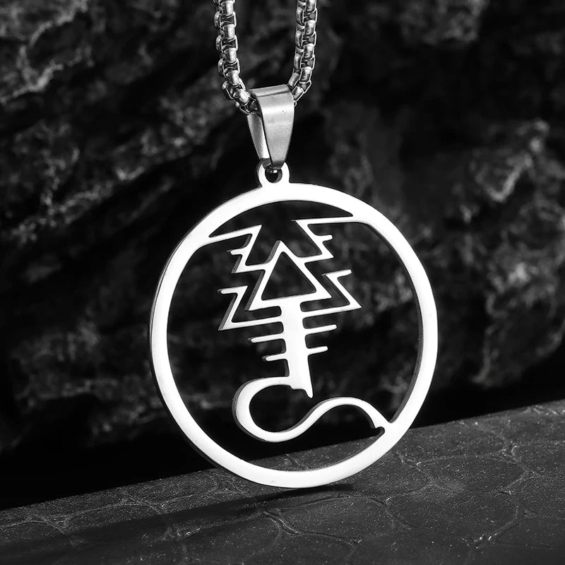 Stainless Steel Christian Eucharist Halo Grape Juice Cross Necklace Men Women Catholic Holy Spirit Church Jewelry