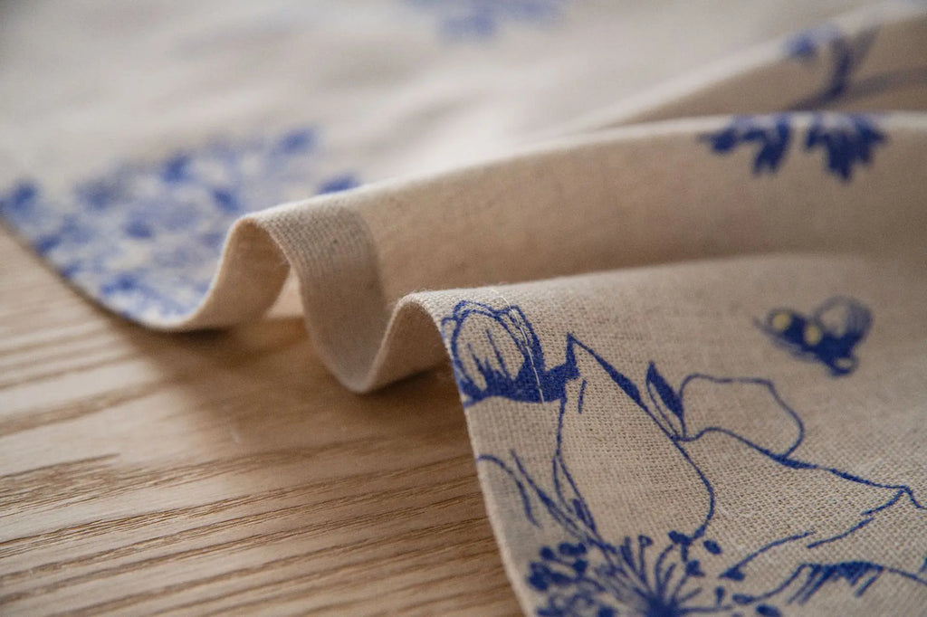 Cotton Linen Table Cloth Printing Table Cover for Party Kitchen Dining Spring Summer Picnic Indoor Outdoor Use Home Luxury Decor