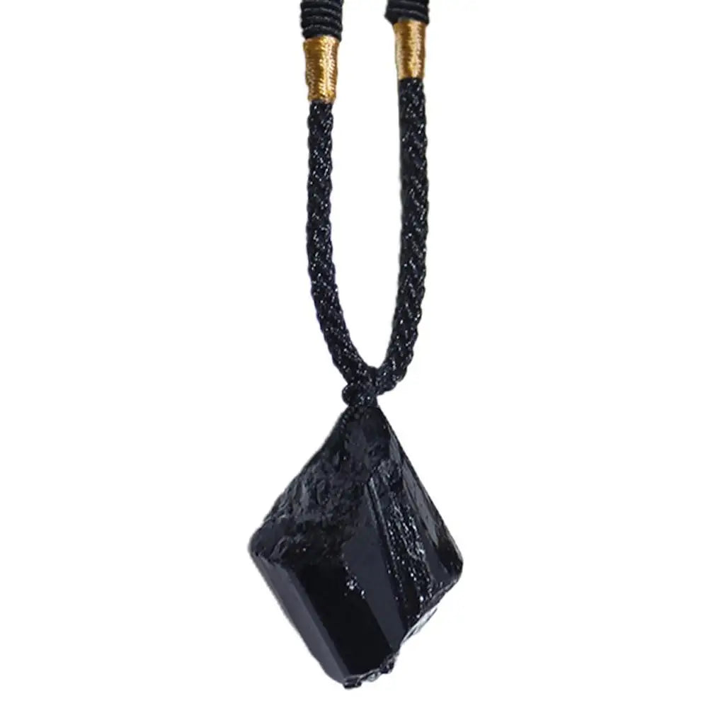 Natural Labradorite Pendant Necklaces Men Women Energy Quartz Necklaces Stones Ornament Moonstone Home Decoration