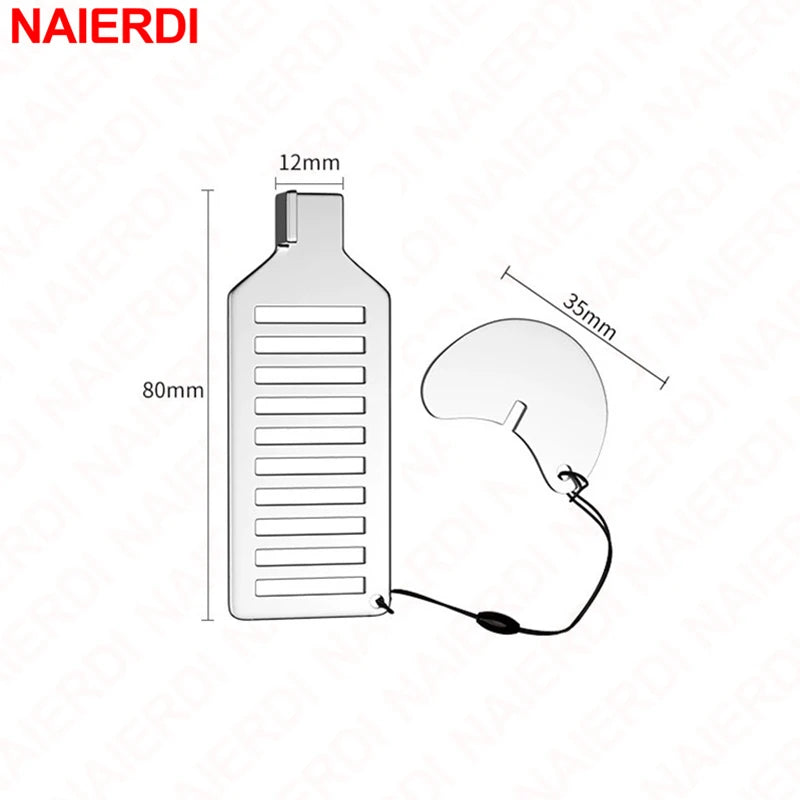 NAIERDI Stainless Steel Portable Door Lock Anti-theft Lock Heavy Duty Security for Home,Hotel,Apartment,College Dorm & Travel