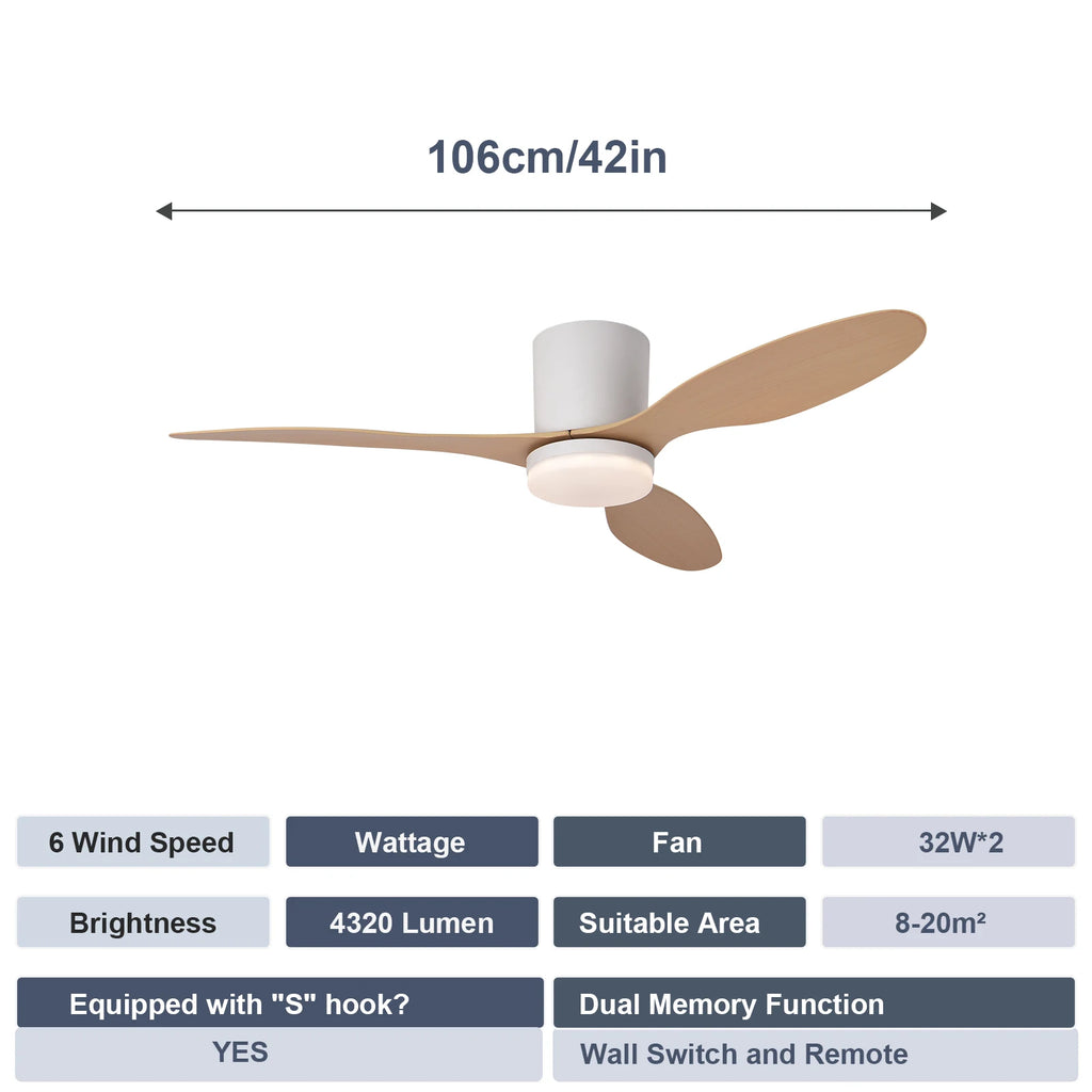 LED Ceiling Mounted Living Room Fan Light, Nordic Restaurant Decorative Ceiling Fan, Household Minimalist Electric Fan Light