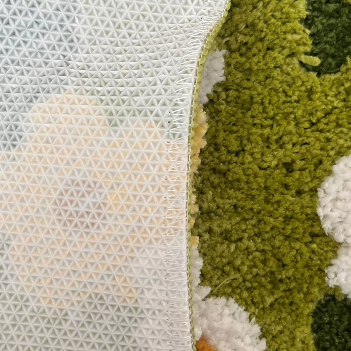 Daisy Tufting Moss Bathroom Mat Soft Bedroom Rug Meadow Green Plants Living Room Carpet Bedside Floor Pad Aesthetic Home Decor