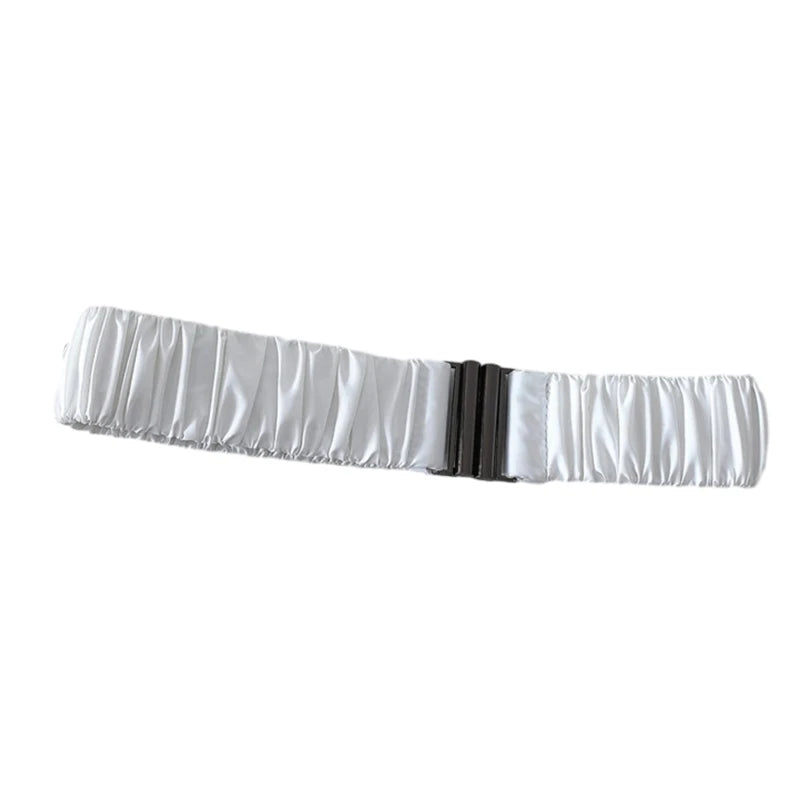Women Elastic Belt Slim Shaping Girdle Belt Casual Corset Belt Lady Waistband Winter Down Jacket Overcoat Accessories