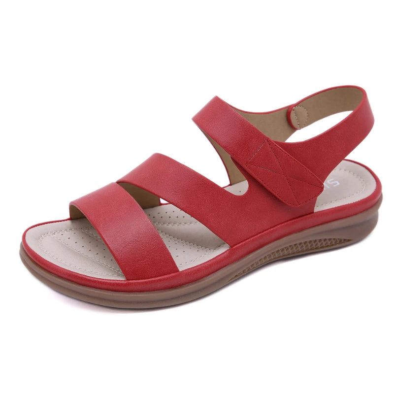2025 Sandals For Women Casual Lightweight Large Size Retro Wedge Comfortable Sandals Versatile Comfortable And Breathable