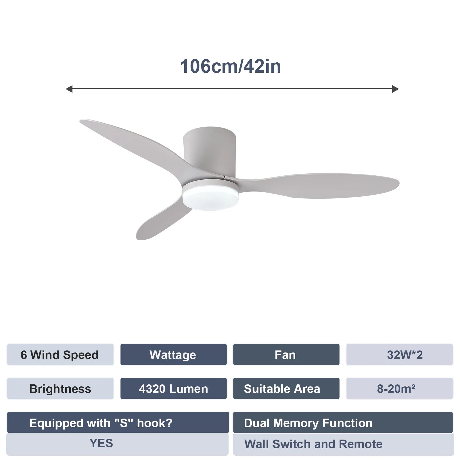 LED Ceiling Mounted Living Room Fan Light, Nordic Restaurant Decorative Ceiling Fan, Household Minimalist Electric Fan Light