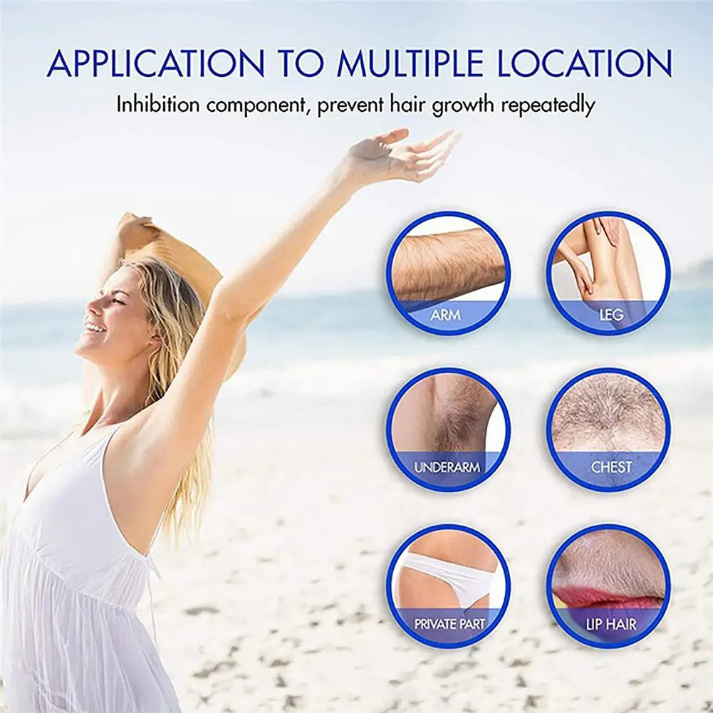 30ml Powerful Hair Removal Spray Super Natural Painless Permanent Hair Remover for Women Men Whole Body Depilatory Cream