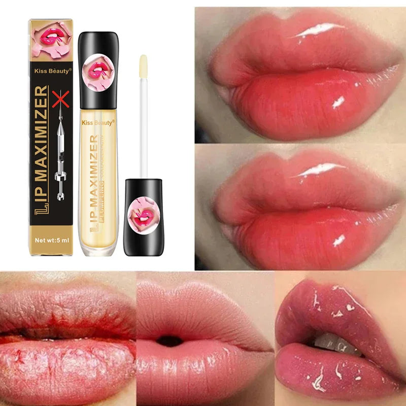 Volumising Lip Plumper Serum Sexy Lip Oil Gloss Increase Lip Elasticity Reduce Fine Lines Brighten Moisturizing Lip Balm Care