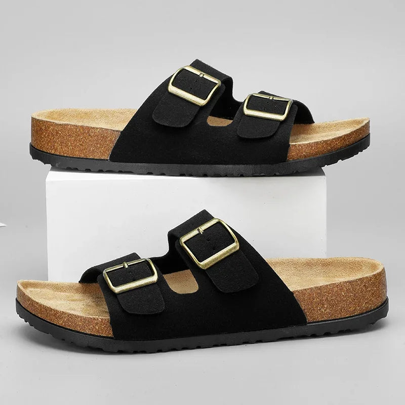 Man's Leather Sandal for Men Beach Sandals Men 2025 Designer Men's Shoes Men's Comfortable Slipper Original Brands Shoes Summer