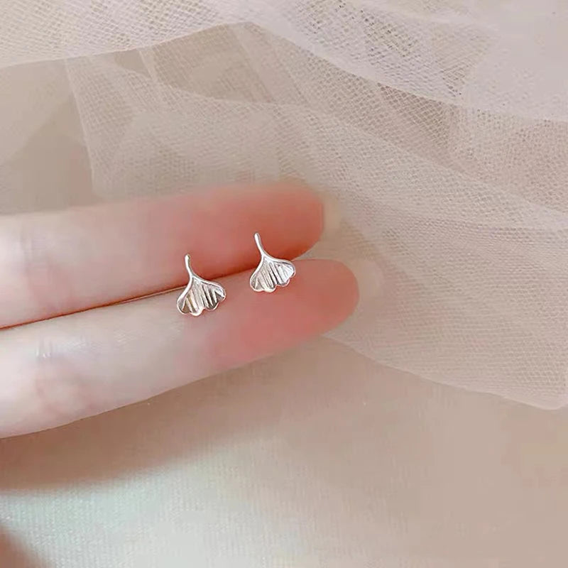 Tiny Minimalist Korean Mini Small Heart Stars Stud Earrings For Women Butterfly Heart Star Piercing Ear Studs