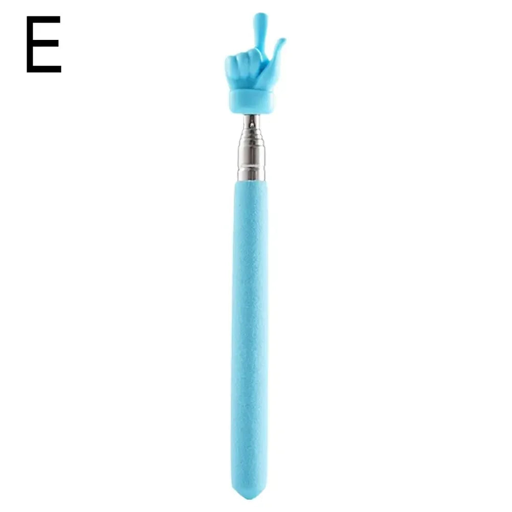 Stainless Steel Teaching Pointer Parent-Child Finger Reading Sticks Telescopic Rod Finger Design Teaching Stick Kids School Tool