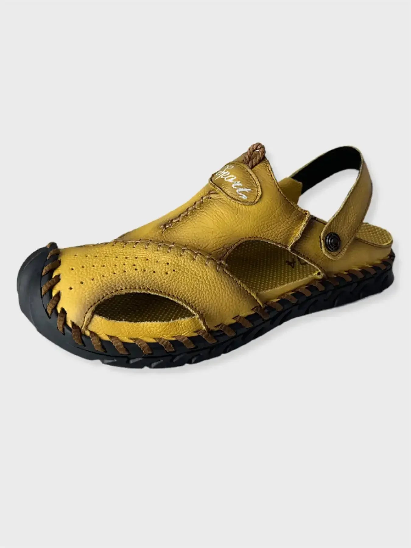 Genuine Leather Sandals Men's Comfortable Slipper Summer Man Sandals 2024 Trending Man's Leather Sandal Designer Men's Shoes