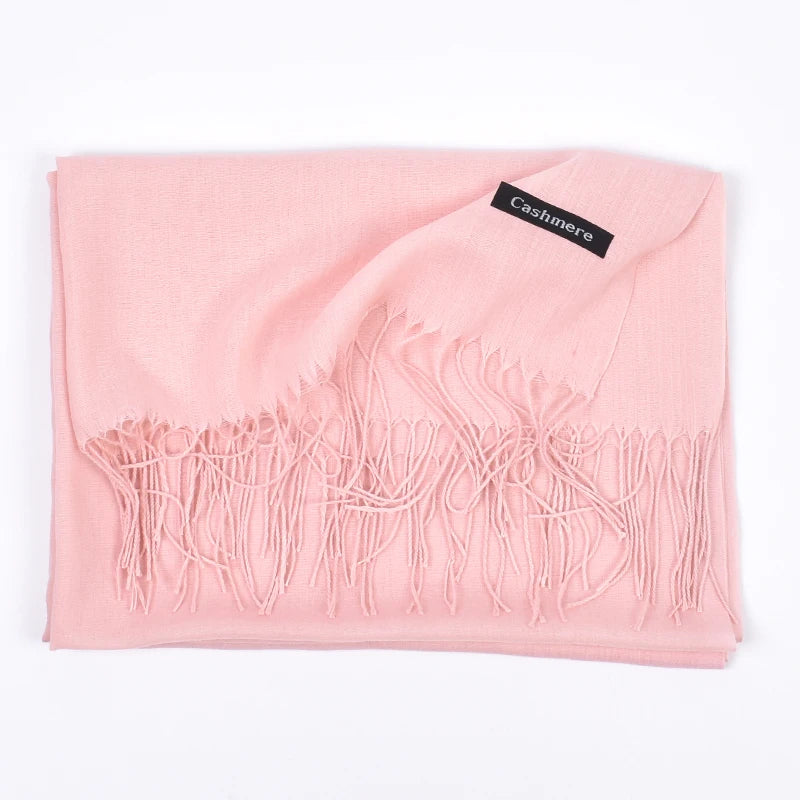 New autumn and winter solid color scarf for both men and women, 100g single color headscarf shawl
