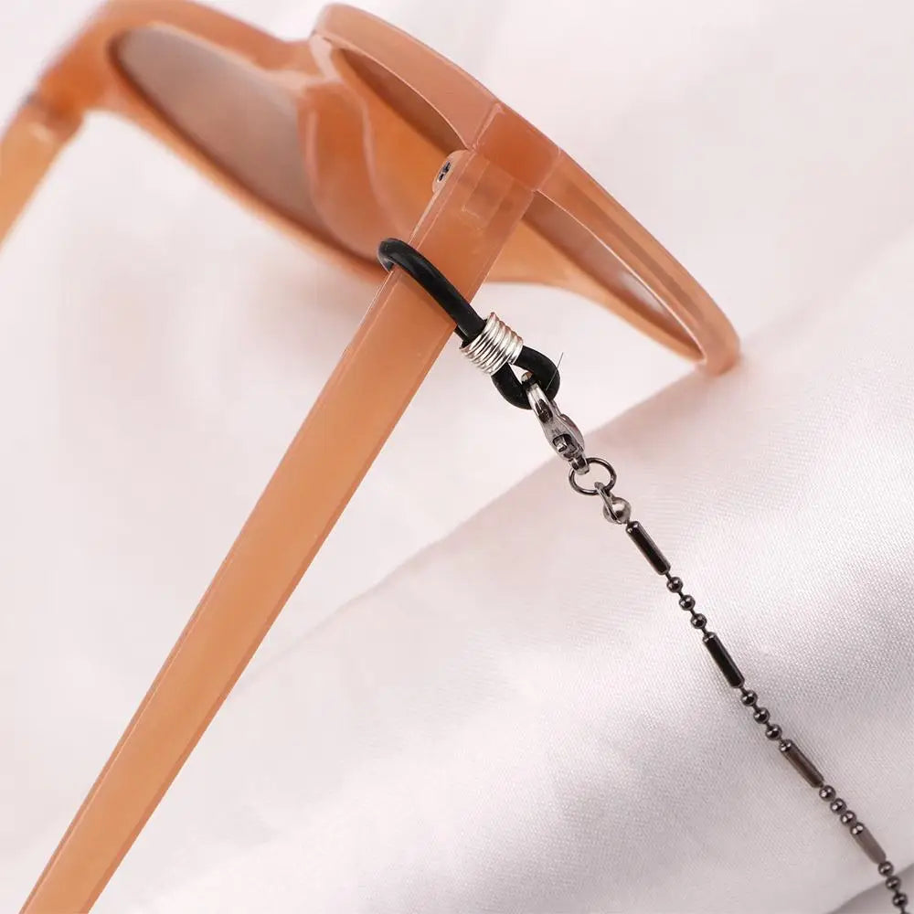 Trendy Simple Minimalist Female Neck Straps Alloy Mask Cord Holders Sunglasses Lanyards Eyeglass Chain Bead Mask Chains