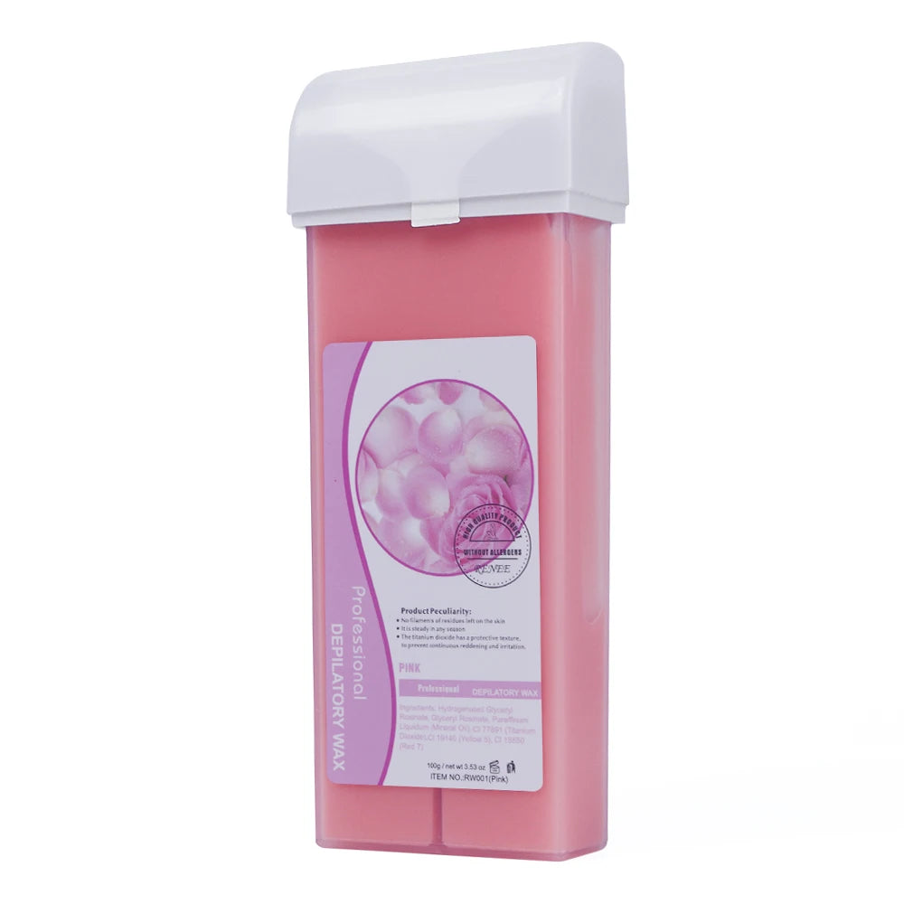 100g Hair Removal Wax Cartridge Honey Hot Depilatory Transparent Wax Cream Natural Body Hair Remover Heating Roller Wax
