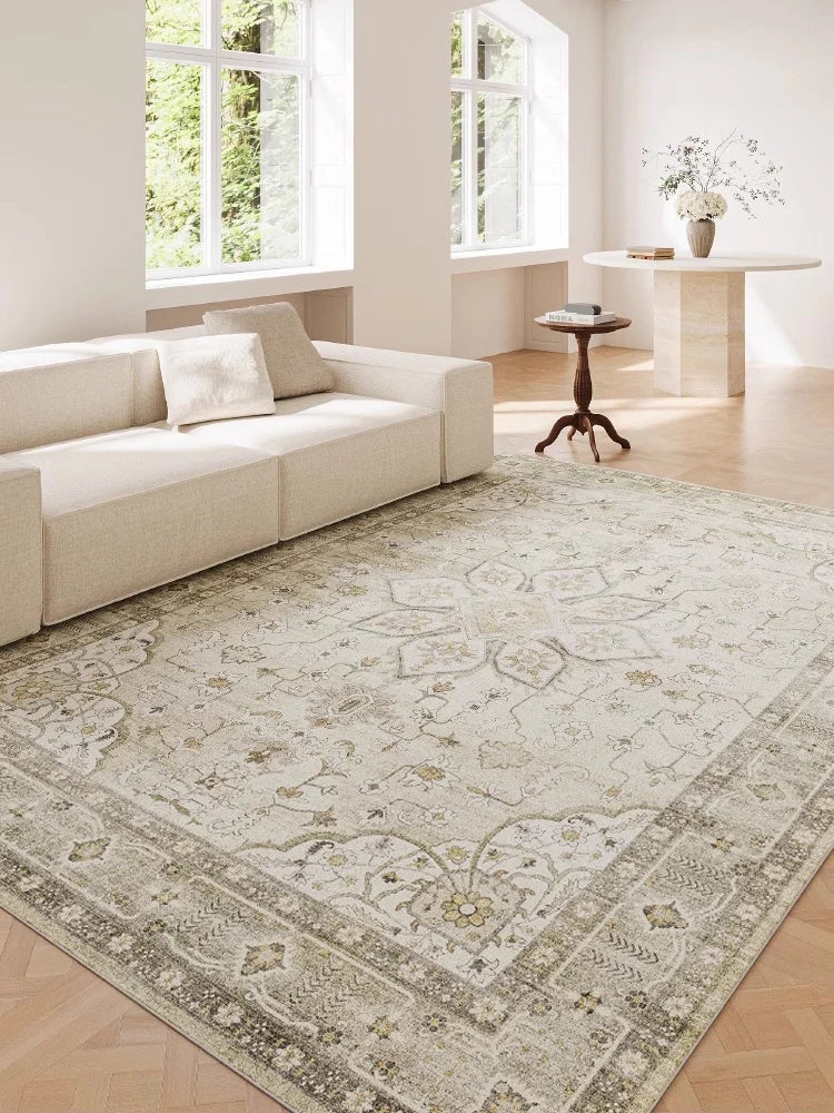 Artistic Persian Type Carpet Luxury Bohemian Decorative Rugs Comfortable Soft Living Room Carpets Machine Washable Bedroom Rug