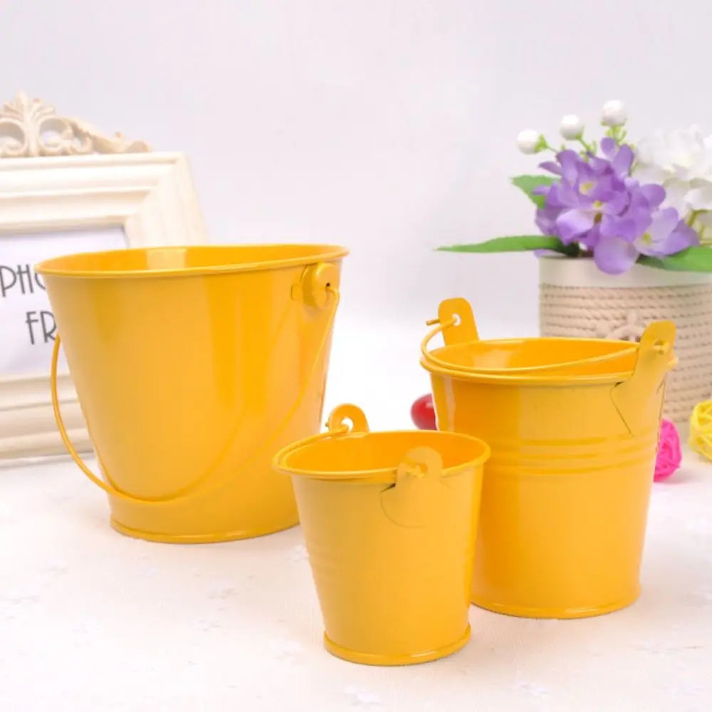 Vintage Shabby Metal Flower Vase Tin Pitcher Jug Plants Wedding Bucket Home Garden Decoration Dining Bar Decoration Iron Crafts