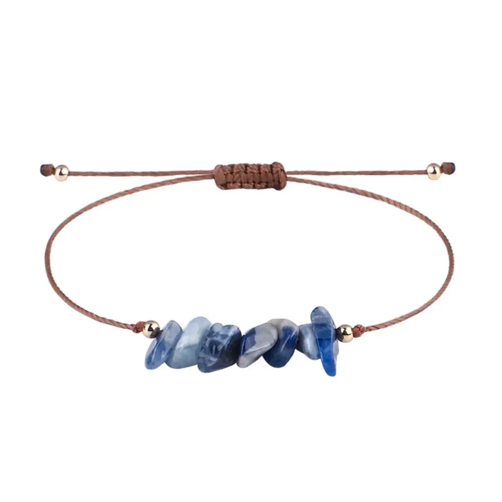 Natural Stone Amethysts Fluorite Bohemia Bracelet Crystal Gravel Bracelets Beach Body Jewelry Women Jewelry Accessories
