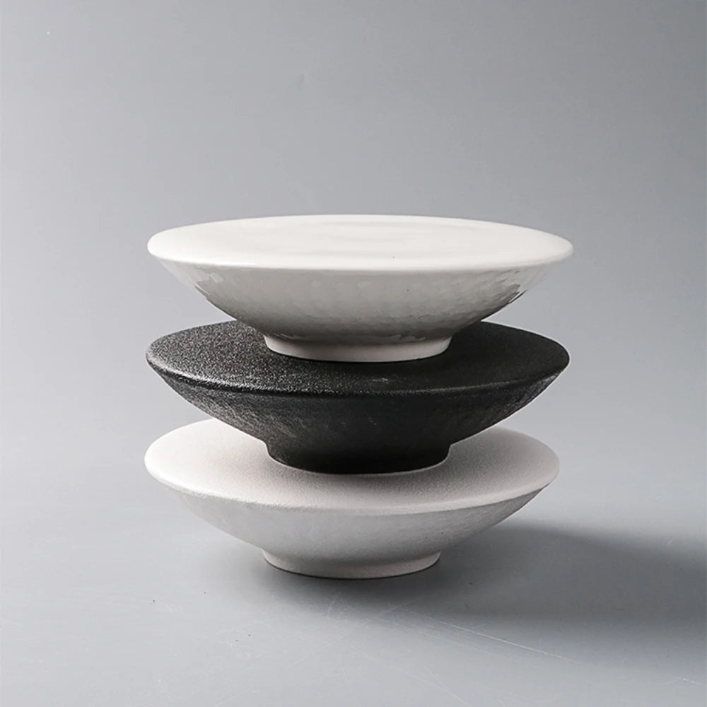 Creative Ceramic Plate 3D Shape Solid Color Simple Restaurant Homehold Dinnerware Snacks Afternoon Tea Dessert Cake Plates