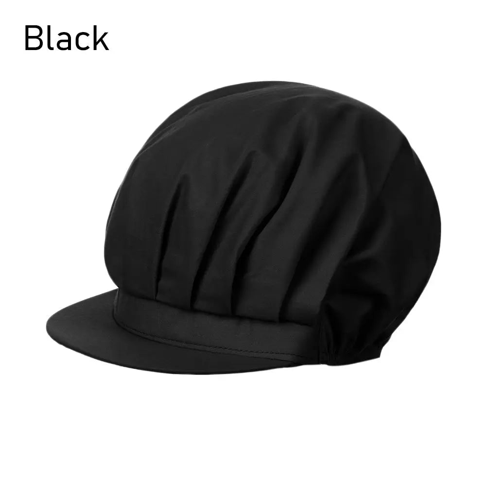 Chef Hat Kitchen Cooking Chef Cap Food Service Hair Nets Chic Work Accessories Women Bandage Adjustable Cap Solid