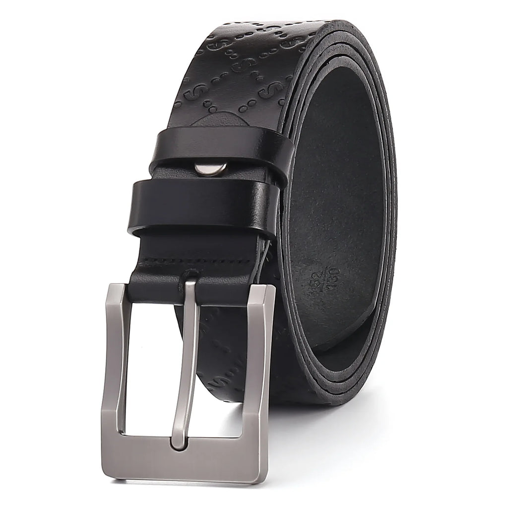 First Layer Full-grain Cowhide Men's Casual Belt Genuine Leather Men's Belt