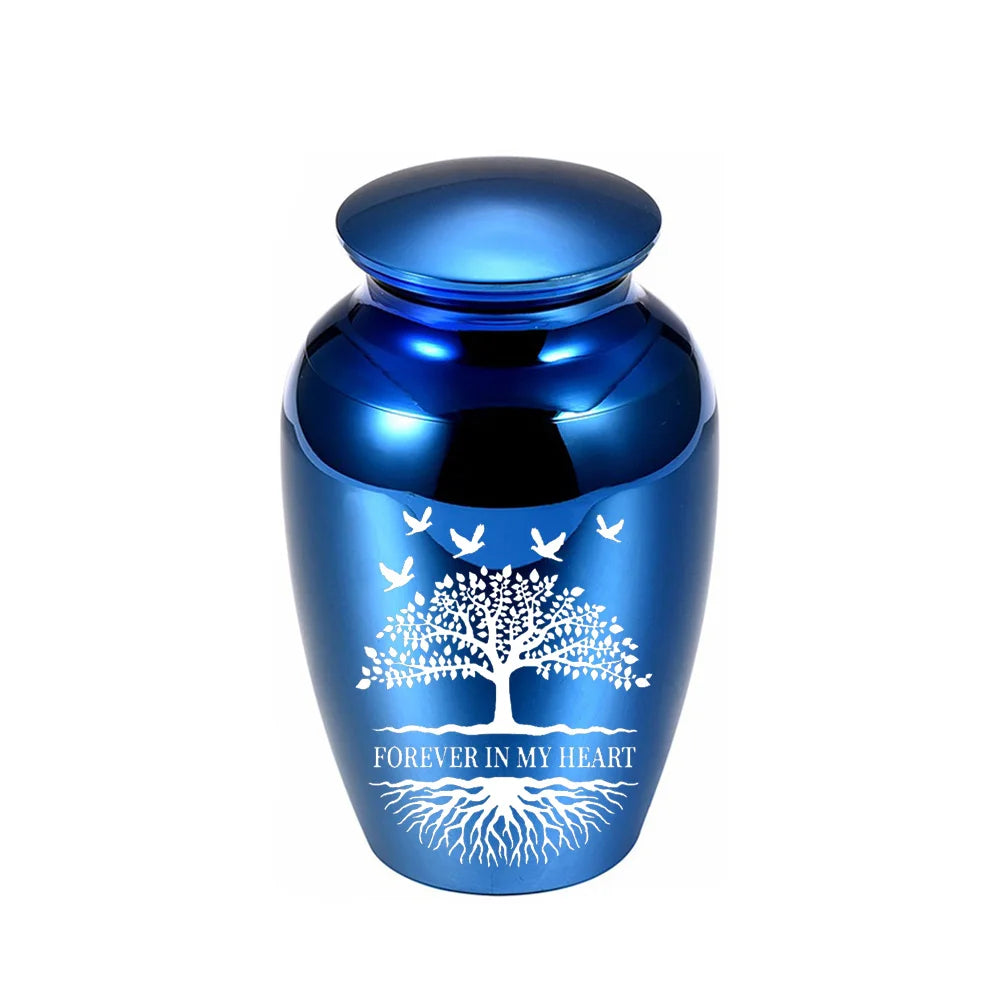 Cremation Urn for Human Ashes, Adult Memorial Urn, Funeral Keepsake Urns for Men Women,Tree of Life Decorative Urns