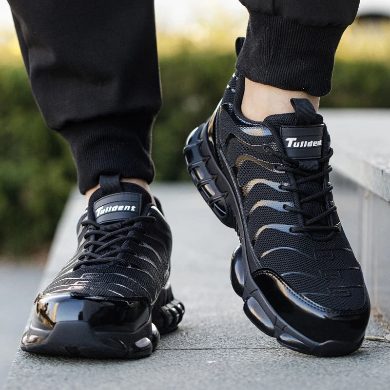 work & safety shoes mens for work  Anti smashing and anti piercing Anti smashing lightweight breathable men's boots