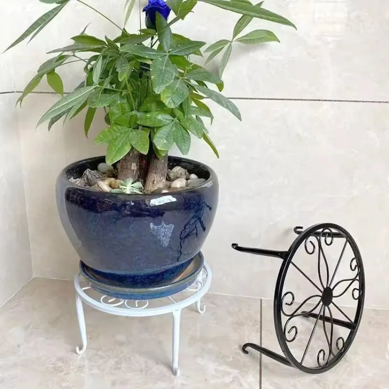 Iron Flower Pot Holder Metal Plant Holder Garden Plant Holder Balcony Home Decoration Holder