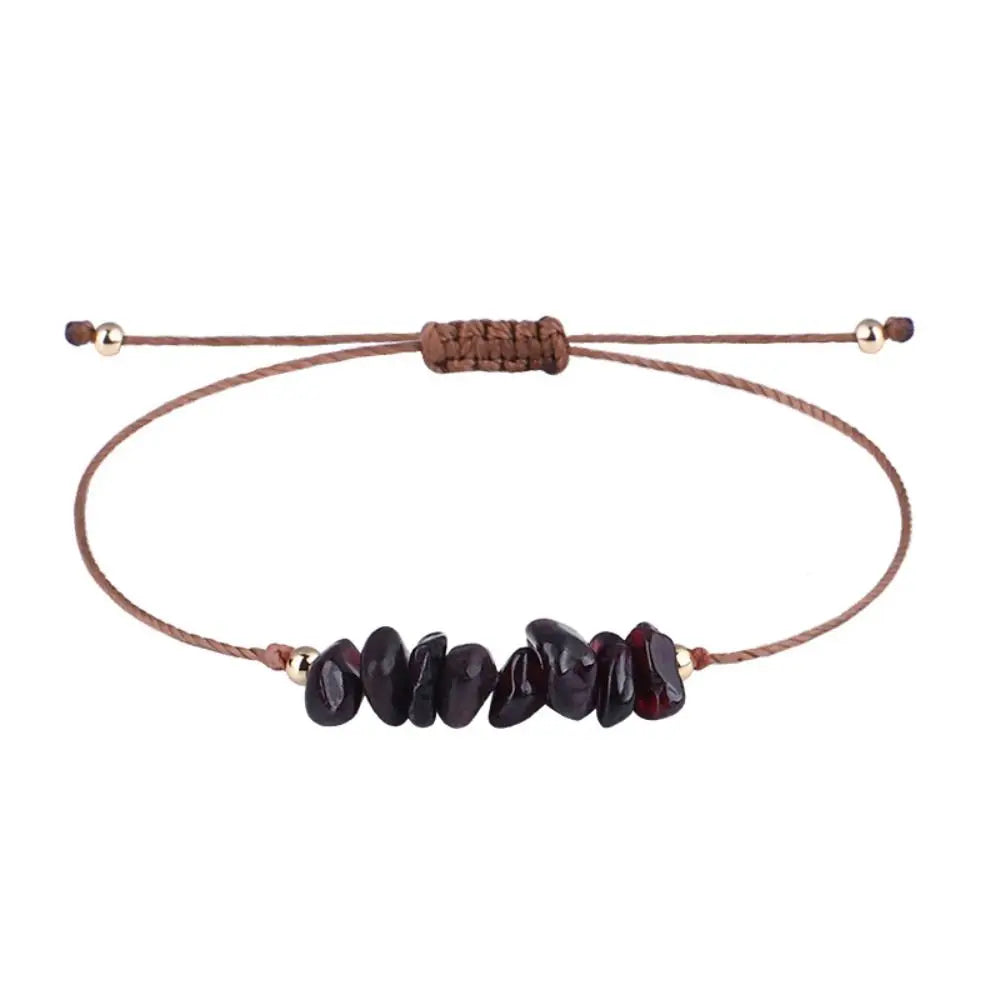 Natural Stone Amethysts Fluorite Bohemia Bracelet Crystal Gravel Bracelets Beach Body Jewelry Women Jewelry Accessories