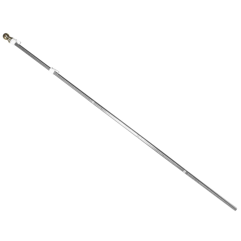 Flag Stainless Steel Flagpole Free Rotation Holder Stand Portable Outdoor Useful for Staff
