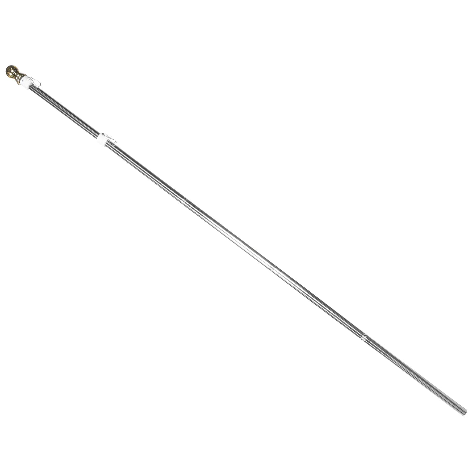 Flag Stainless Steel Flagpole Free Rotation Holder Stand Portable Outdoor Useful for Staff