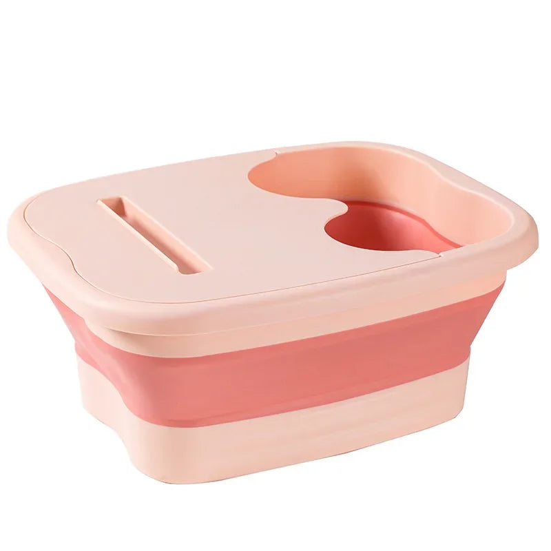 Foldable Footbath Massage Bucket Soaking Bucket Folding Basin Spa Foot Bath Bucket Household Bath Pedicure Dorm Room Essentials
