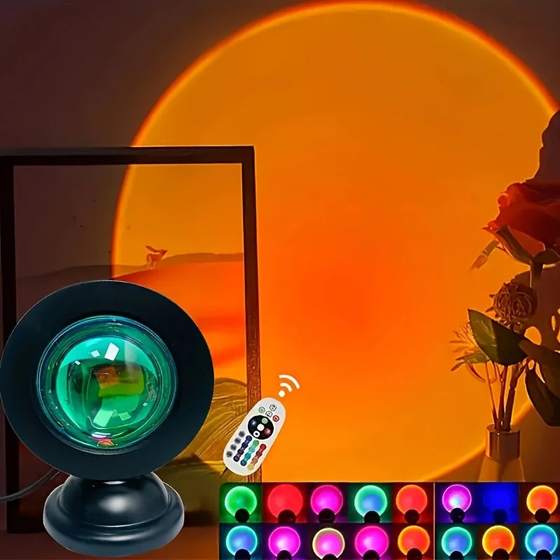 Sunset Lamp - Create a Serene Evening Ambiance with Blissful Sunset Lighting - Perfect for Home Décor and Relaxation