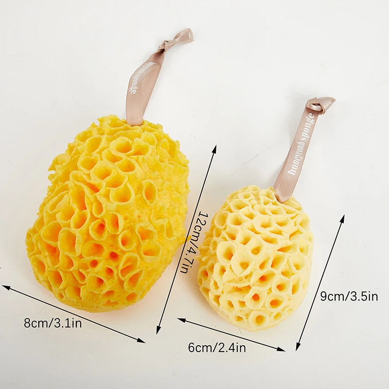 1PC M/L Natural Sea Wool Sponge Replacement Dead Skin Remover Cleaning Foam Washing Massager Pouf Shower Exfoliating Sponge Body