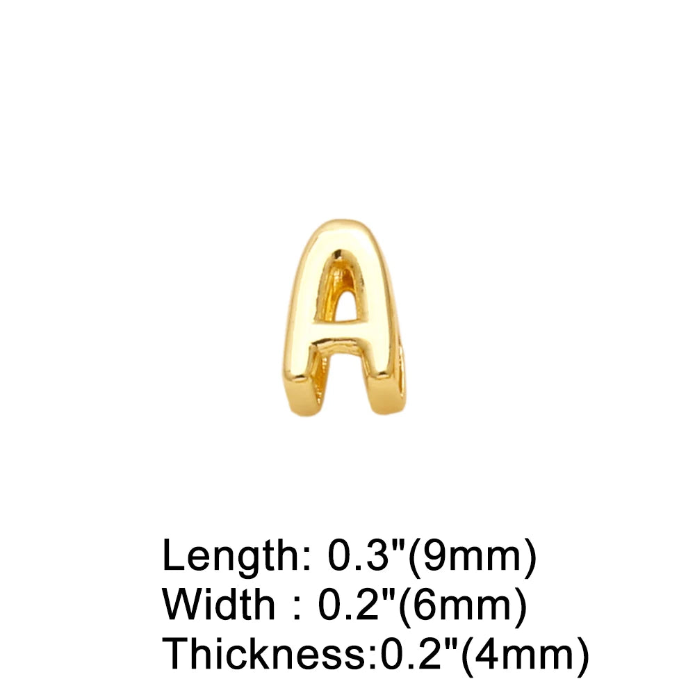 FLOLA Minimalist 26 Letters DIY Necklaces for Women Gold Plated Chain Custom Name Necklace Simple Jewelry Gifts nkev10